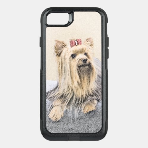 Yorkshire Terrier Painting _ Cute Original Dog Art OtterBox Commuter iPhone SE87 Case