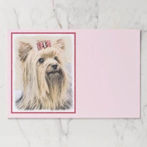 Yorkshire Terrier Painting _ Cute Original Dog Art Paper Pad