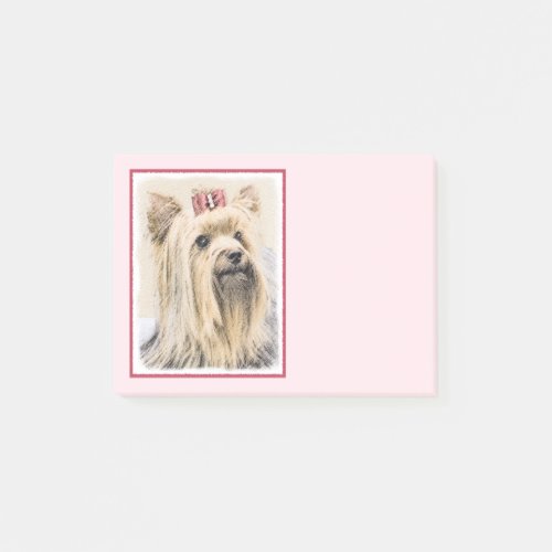 Yorkshire Terrier Painting _ Cute Original Dog Art Post_it Notes