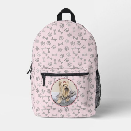 Yorkshire Terrier Painting _ Cute Original Dog Art Printed Backpack