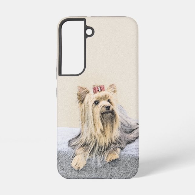 Yorkshire Terrier Painting - Cute Original Dog Art Samsung Galaxy Case (Back)