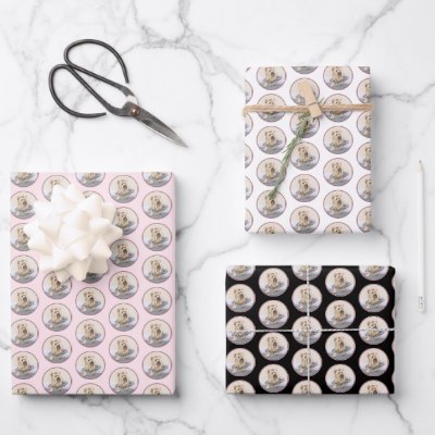 Yorkshire Terrier Painting - Cute Original Dog Art Wrapping Paper Sheets