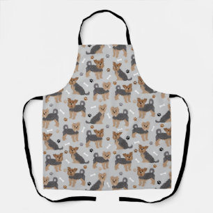 Yorkshire Terrier Paws and Bones Yorkie Dog Apron