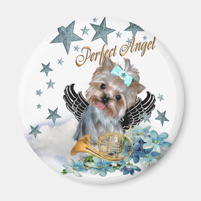 Yorkshire Terrier Perfect Angel Magnet (Front)