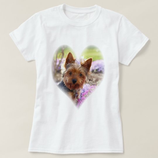 Yorkshire Terrier photo custom womens t-shirt