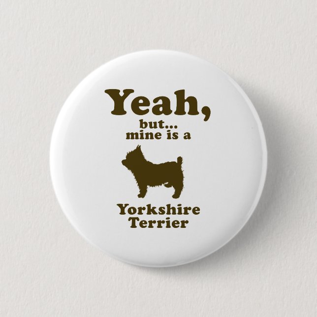 Yorkshire Terrier Pinback Button (Front)