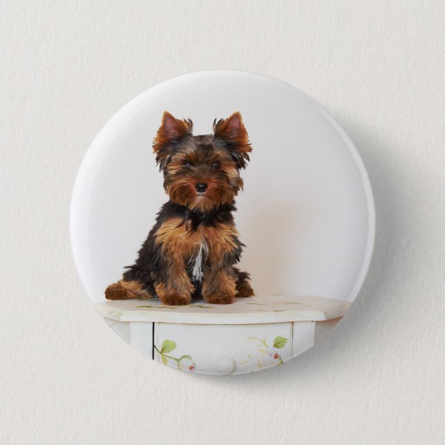 Yorkshire Terrier Pinback Button (Front)