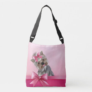 Yorkie in a Crown Therapist Bag