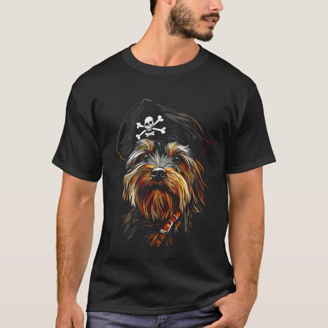 Yorkshire Terrier Pirate T-Shirt (Front)