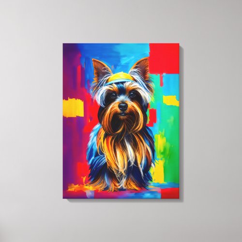 Yorkshire Terrier Pop Art Canvas Print