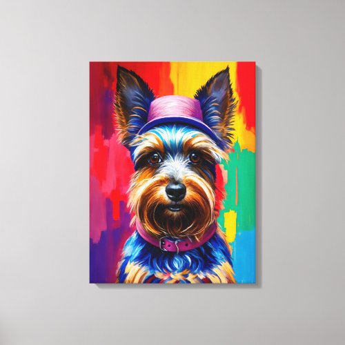 Yorkshire Terrier Pop Art  Canvas Print