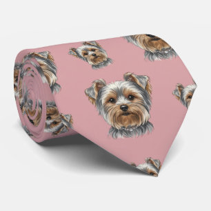 Yorkshire Terrier Portrait Neck Tie