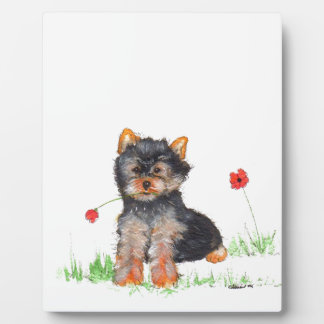 Yorkshire terrier pup plaque