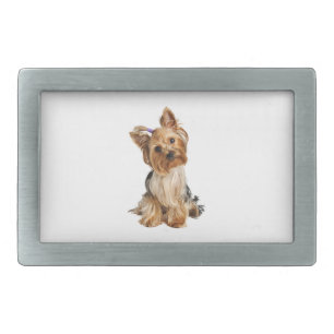 Yorkshire Terrier Puppy Belt Buckle