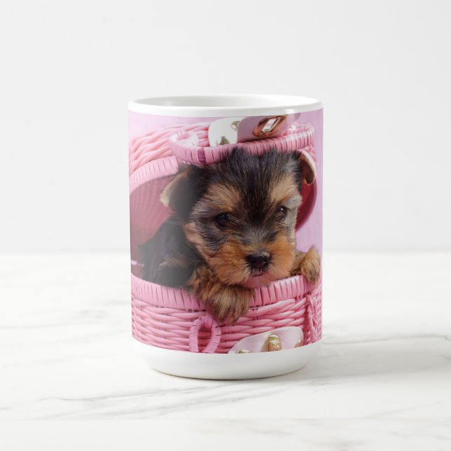 Yorkshire terrier puppy coffee mug (Center)