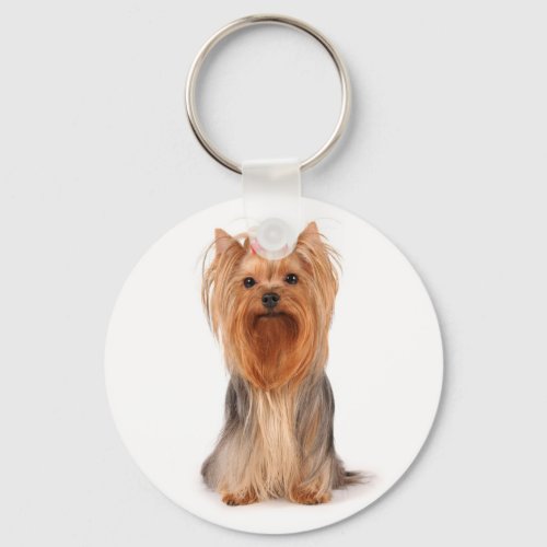 Yorkshire Terrier Puppy Dog Keychain