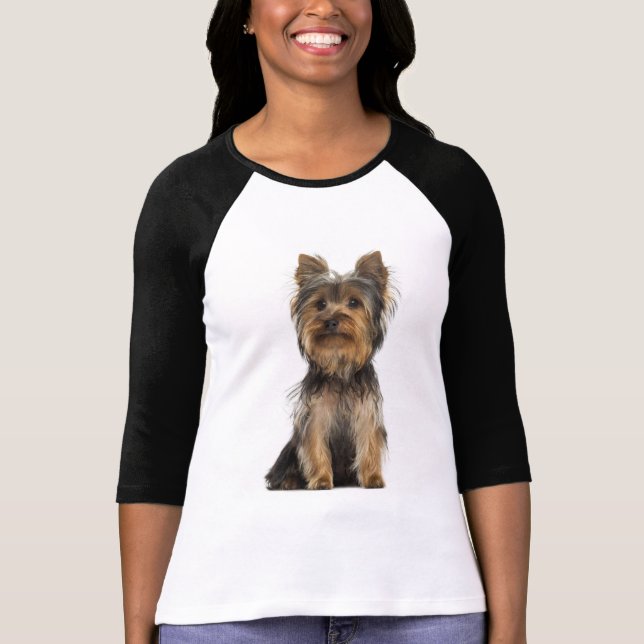 Yorkshire Terrier Puppy Dog Tee Shirt (Front)
