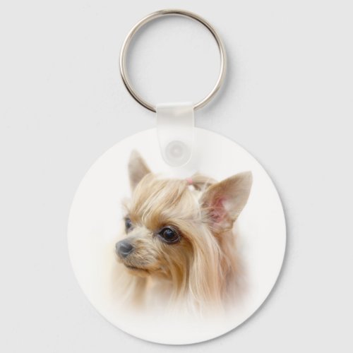 Yorkshire Terrier Puppy Keychain