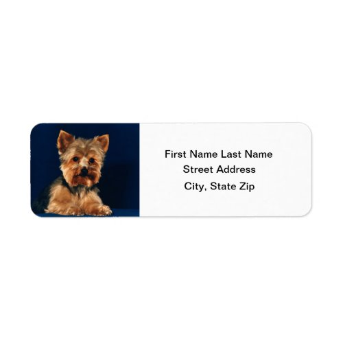 Yorkshire Terrier Puppy Label