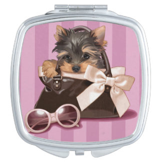 Yorkshire Terrier Puppy Makeup Mirror