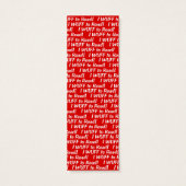 Yorkshire Terrier Red Bookmark (Back)