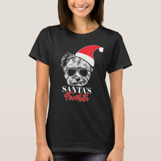Yorkshire Terrier Santas Favorite Christmas T-Shirt