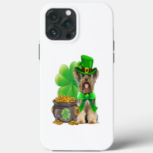 Yorkshire Terrier Shamrock St Patricks Day Dog iPhone 13 Pro Max Case
