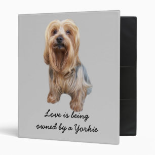 Yorkshire Terrier So Cute Binder