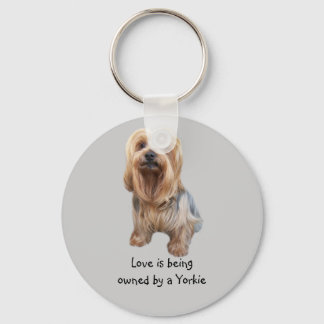 Yorkshire Terrier So Cute Keychain