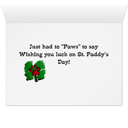 Yorkshire Terrier St Patricks Cards (Inside Horizontal (Bottom))