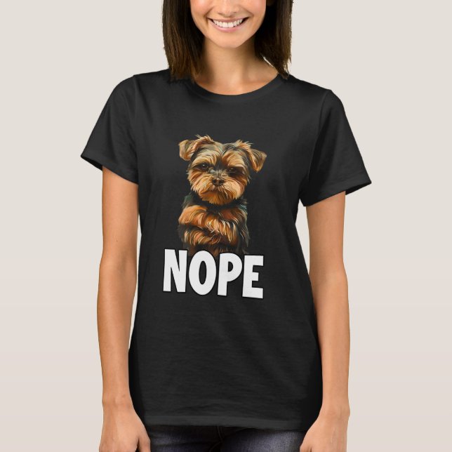 Yorkshire Terrier T, fun dog walking outfit for do T-Shirt (Front)