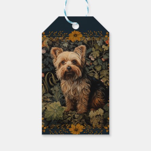 Yorkshire Terrier Tapestry Style Gift Tags