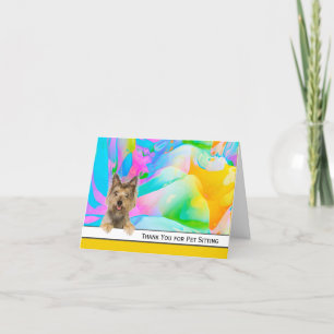 Yorkshire Terrier Thank You for Pet Sitting