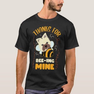 Yorkshire Terrier Thanks For Beeing Mine Honey Bee T-Shirt
