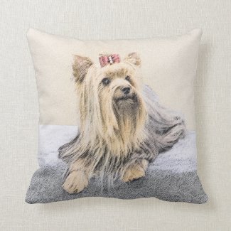 Yorkshire Terrier Throw Pillow
