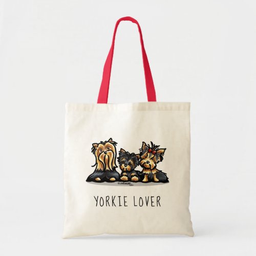 Yorkshire Terrier Trio Yorkie Lover Tote Bag