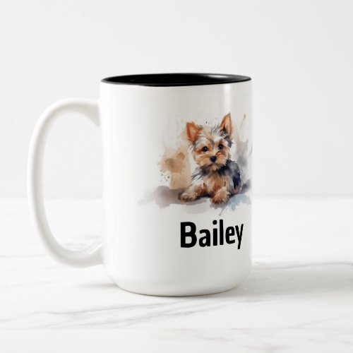 Yorkshire Terrier Watercolor Mug