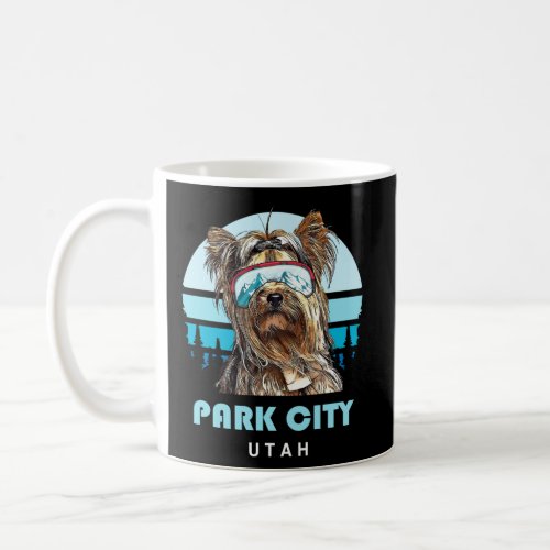 Yorkshire Terrier Winter Ski Park City Utah Dog Lo Coffee Mug