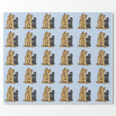 yorkshire terrier wrapping paper (Flat)
