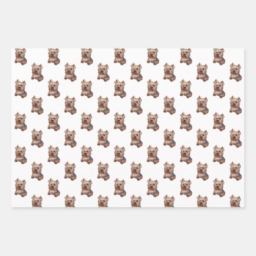 Yorkshire Terrier Wrapping Paper Sheets