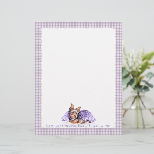 Yorkshire Terrier Yorkie Angel (Standing Front)