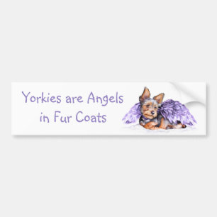 Yorkshire Terrier Yorkie Angel Bumper Sticker