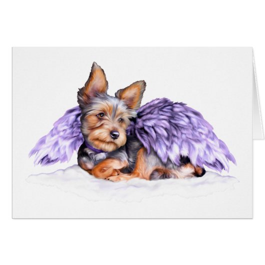 Yorkshire Terrier Yorkie Angel Cards (Front Horizontal)