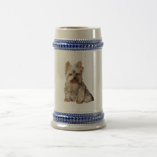 Yorkshire Terrier Yorkie Beer Stein