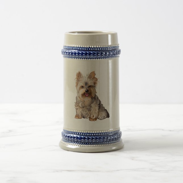 Yorkshire Terrier Yorkie Beer Stein (Center)