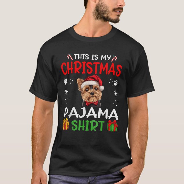 Yorkshire Terrier Yorkie dog Dog Nightgown Pajama  T-Shirt (Front)