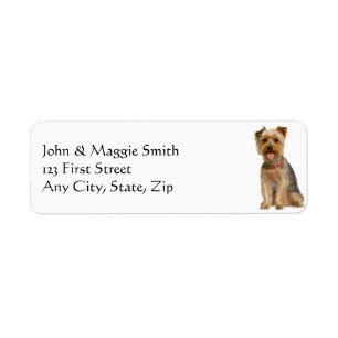 Yorkshire Terrier Yorkie Dog Pet Animal Label
