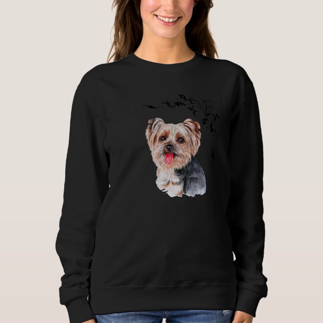 Yorkshire Terrier Yorkie Dog Sweatshirt (Front)