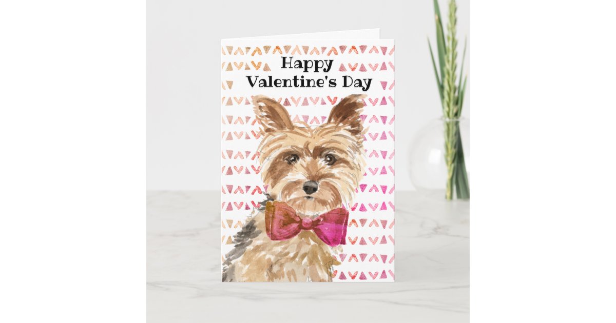 6 flat cards with envelopes Yorkshire Terrier Stationery