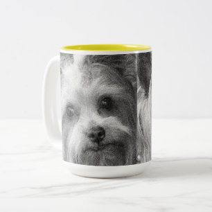 Yorkshire Terrier Yorkie Favorite Breed Two-Tone Coffee Mug
